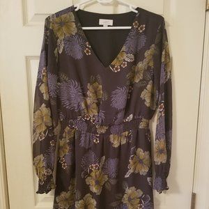 LOFT Outlet empire waist floral dress, size medium